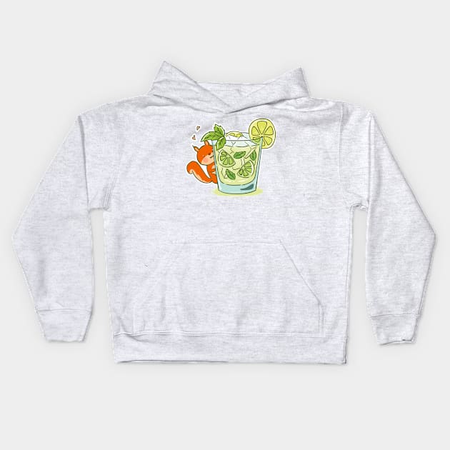 Mojito Squirrel - Mosquirrel Kids Hoodie by avogel